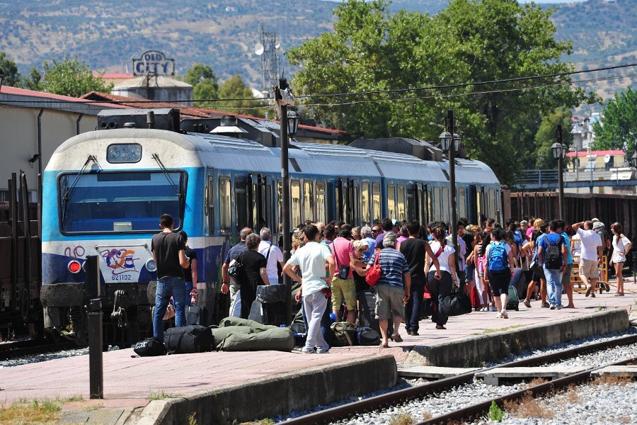 Dampflokomotiven und andere Hauptbahnhof Volos (21)